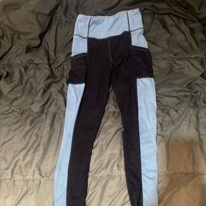 Ardene navy blue and light blue leggings